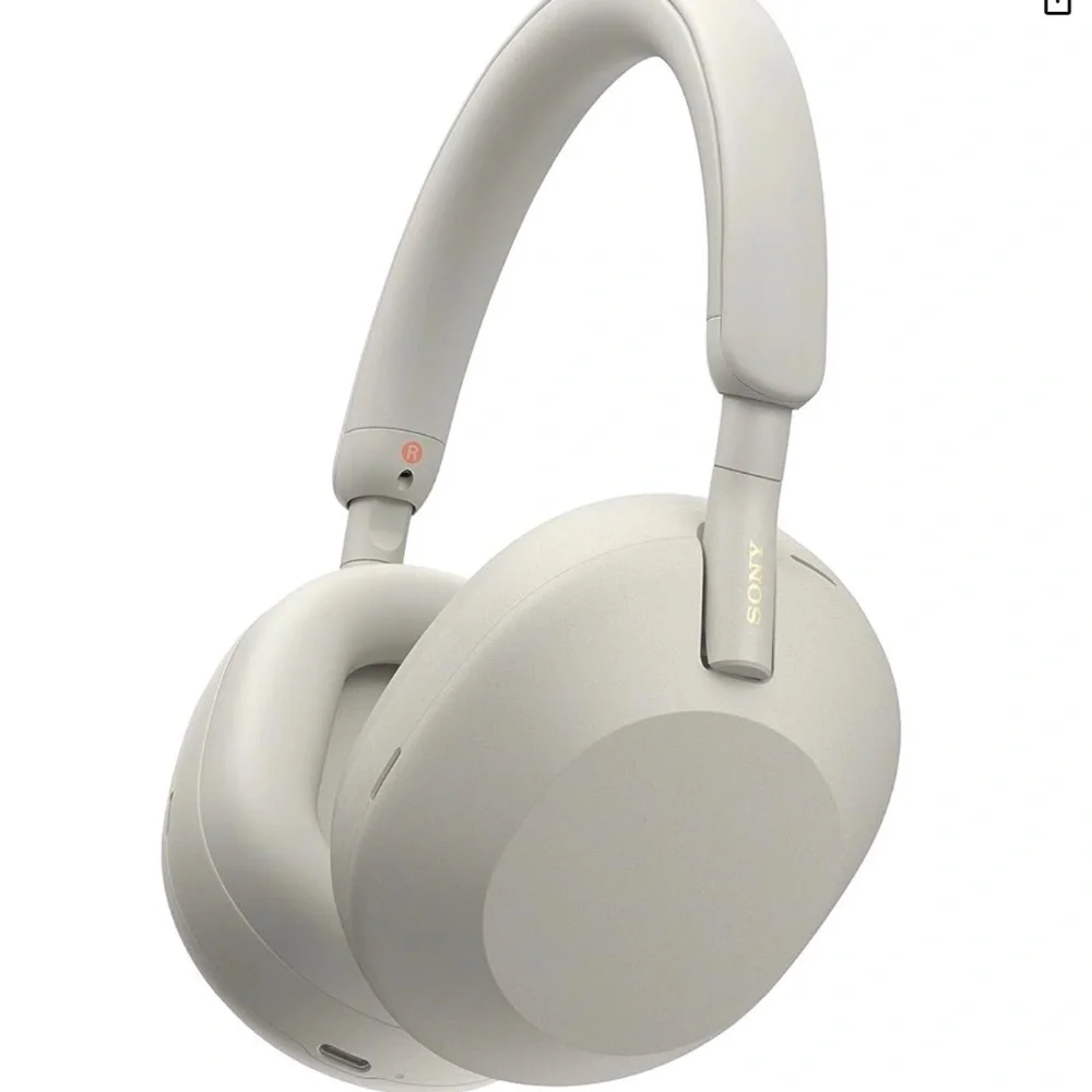 Sony Wireless Over-Ear Headphones in Light Beige